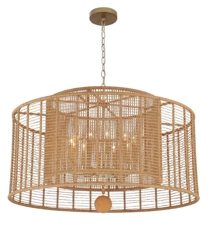 Jayna 42.75'' Chandelier — Crystorama Lighting LED Pendant Lights  
