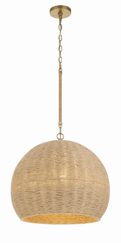 Jace 20'' Pendant — Crystorama Lighting LED Pendant Lights  