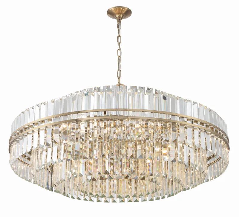 Hayes 40.5'' Chandelier — Crystorama Lighting LED Pendant Lights  
