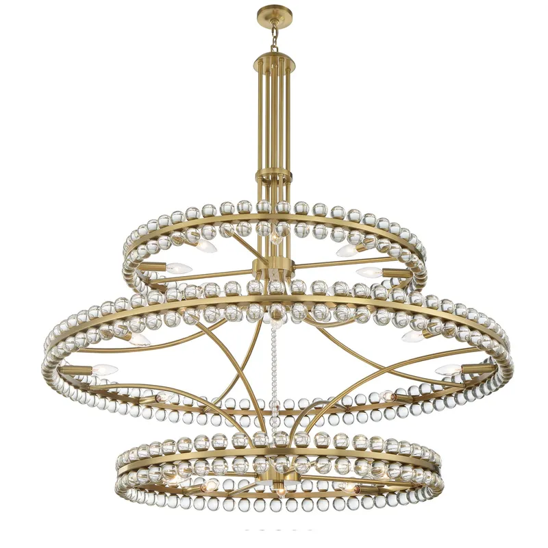 Clover 48'' Chandelier — Crystorama Lighting LED Pendant Lights  