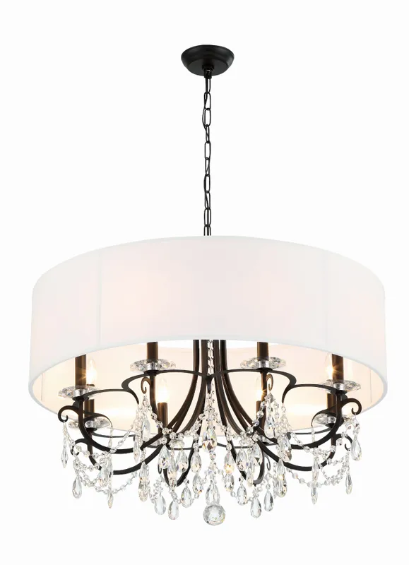 Othello 32'' Chandelier — Crystorama Lighting LED Pendant Lights  