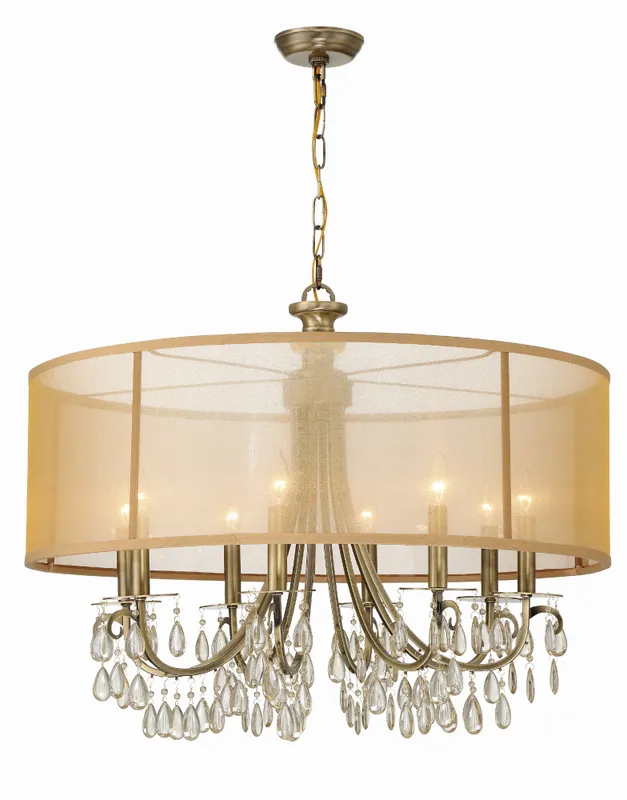 Hampton 32'' Chandelier — Crystorama Lighting LED Pendant Lights  