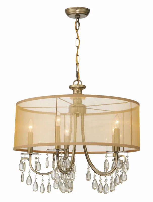 Hampton 24'' Chandelier — Crystorama Lighting LED Pendant Lights  