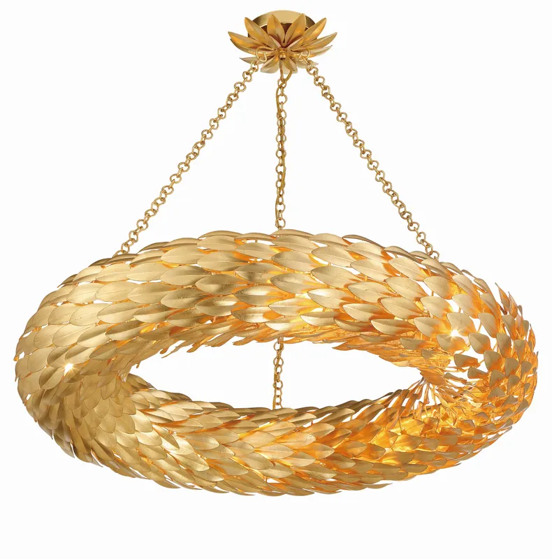 Broche 33.5'' Chandelier — Crystorama Lighting LED Pendant Lights  