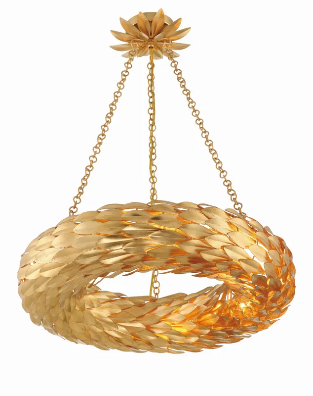 Broche 24'' Chandelier — Crystorama Lighting LED Pendant Lights  