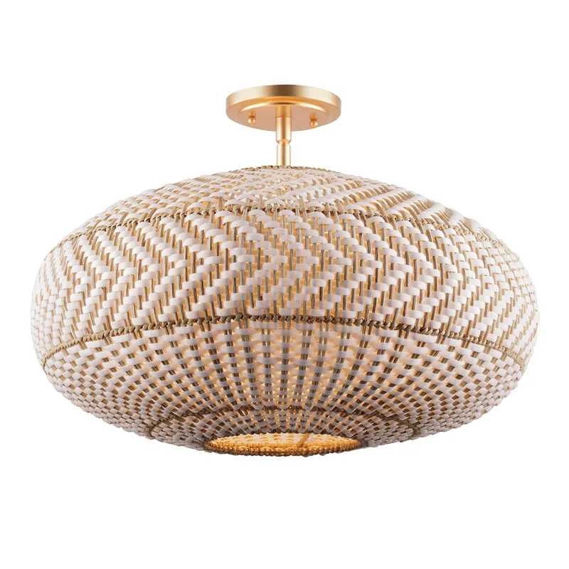 Zanzibar 22'' Semi Flush Mount — Crystorama Lighting LED Ceiling Lights  