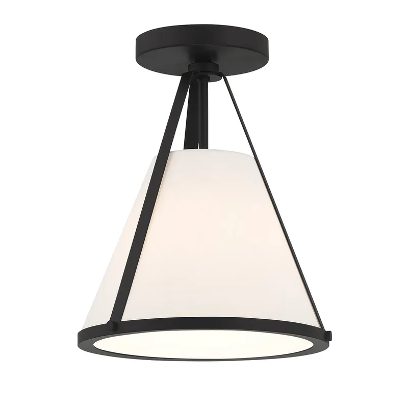 Fulton 9.25'' Semi Flush Mount — Crystorama Lighting LED Ceiling Lights  