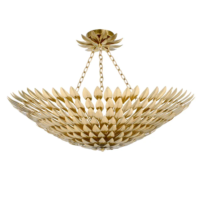 Broche 30'' Semi Flush Mount — Crystorama Lighting LED Ceiling Lights  