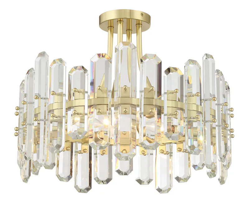 Bolton 20.75'' Semi Flush Mount — Crystorama Lighting LED Ceiling Lights  