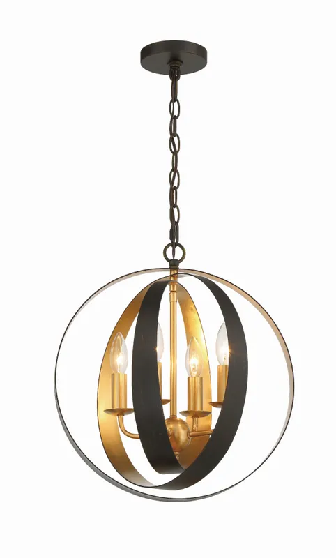 Luna 16'' Chandelier — Crystorama Lighting LED Pendant Lights  