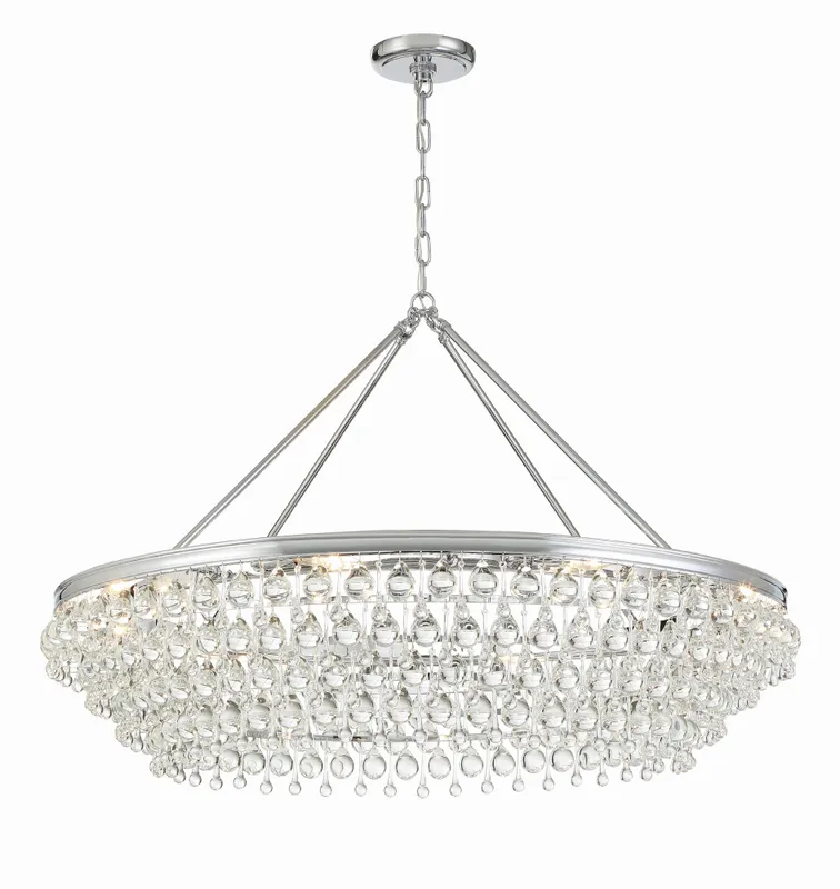 Calypso 40'' Chandelier — Crystorama Lighting LED Pendant Lights  