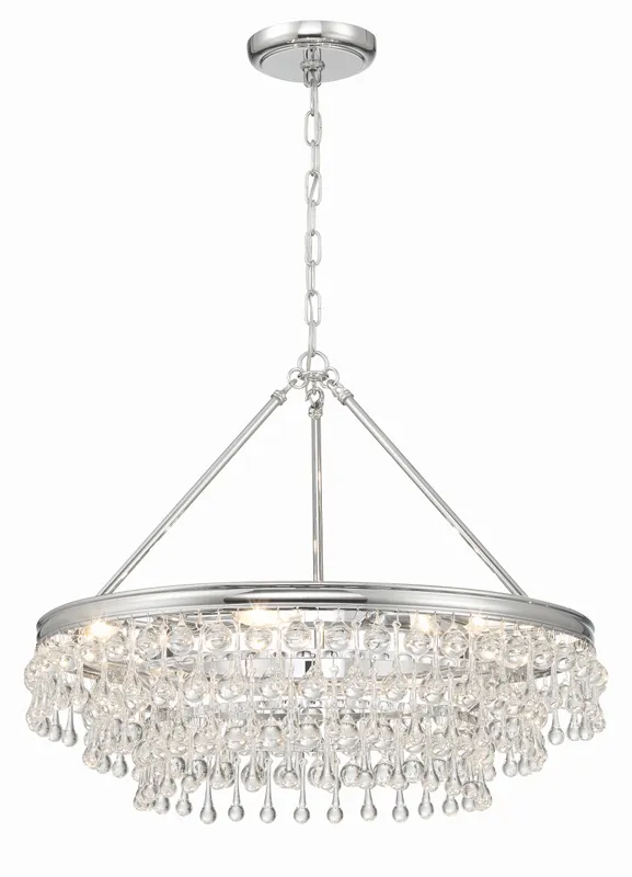 Calypso 25'' Chandelier — Crystorama Lighting LED Pendant Lights  