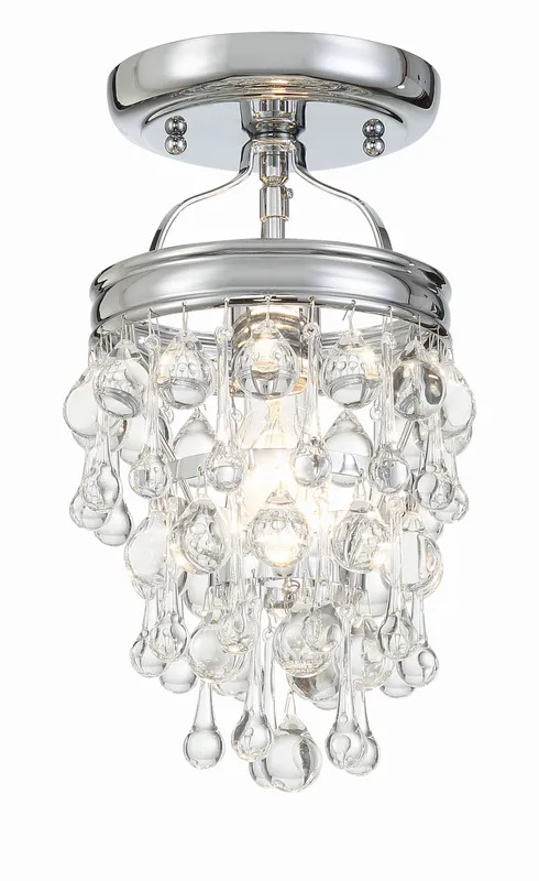 Calypso 7.25'' Semi Flush Mount — Crystorama Lighting LED Ceiling Lights  