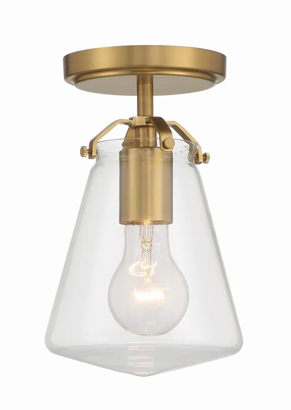 Voss 5.75'' Semi Flush Mount — Crystorama Lighting LED Ceiling Lights  