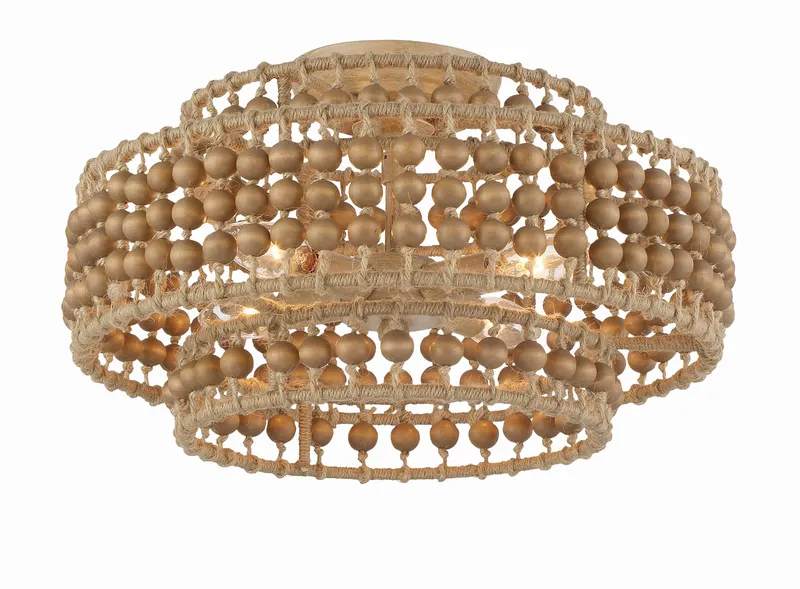 Silas 16'' Semi Flush Mount — Crystorama Lighting LED Ceiling Lights  