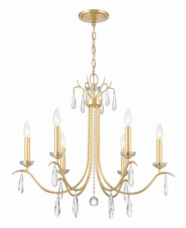 Rollins 28'' Chandelier — Crystorama Lighting LED Pendant Lights  