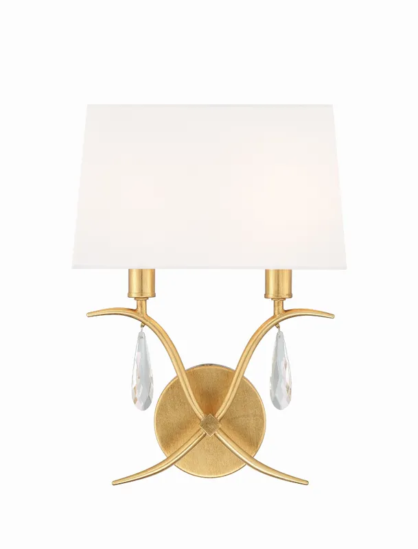 Rollins 10'' Sconce — Crystorama Lighting LED Wall Lights  