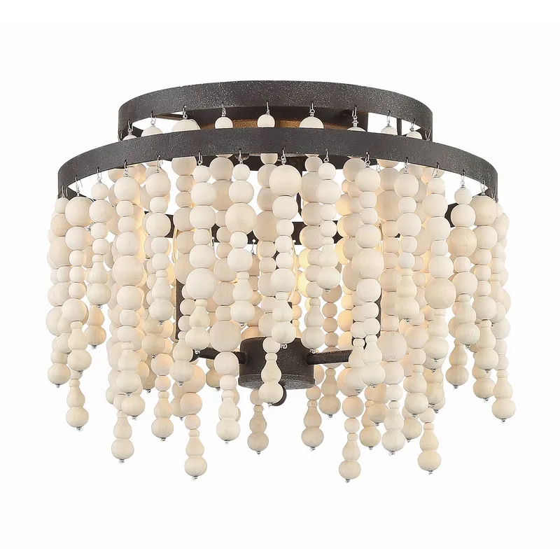 Poppy 15'' Semi Flush Mount — Crystorama Lighting LED Ceiling Lights  
