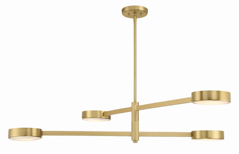 Orson 54'' Linear Chandelier — Crystorama Lighting LED Linear Lights  
