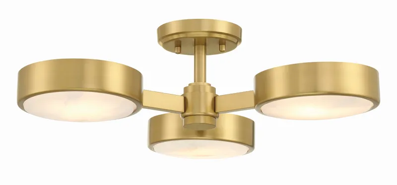 Orson 22.5'' Semi Flush Mount — Crystorama Lighting LED Ceiling Lights  