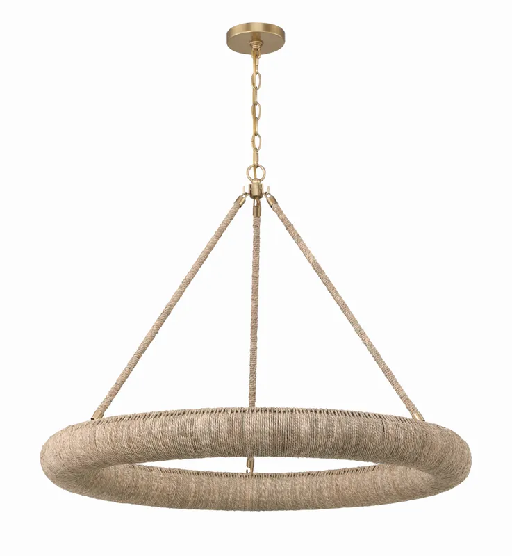 Oakley 32'' Integrated LED Chandelier — Crystorama Lighting LED Pendant Lights  