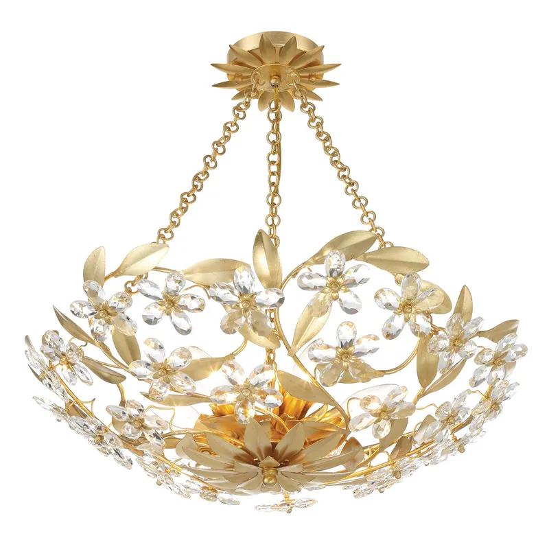 Marselle 24'' Semi Flush Mount — Crystorama Lighting LED Ceiling Lights  