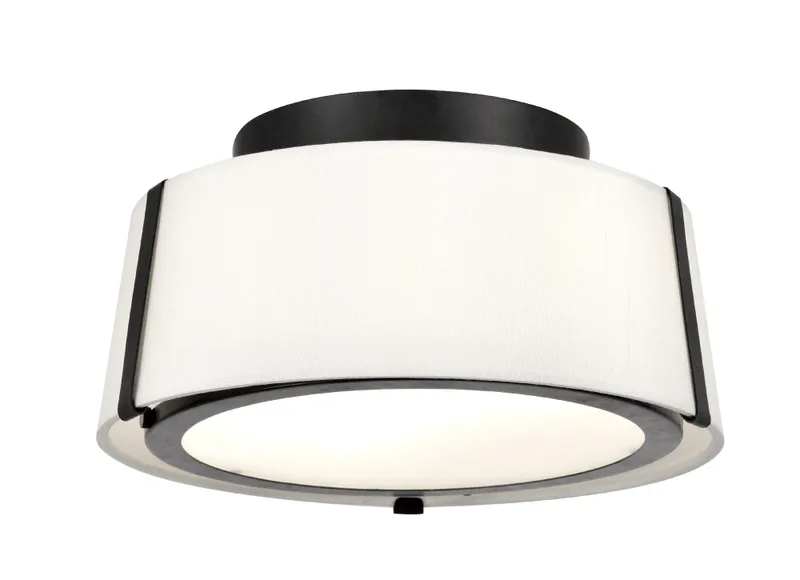 Fulton 12'' Semi Flush Mount — Crystorama Lighting LED Ceiling Lights  