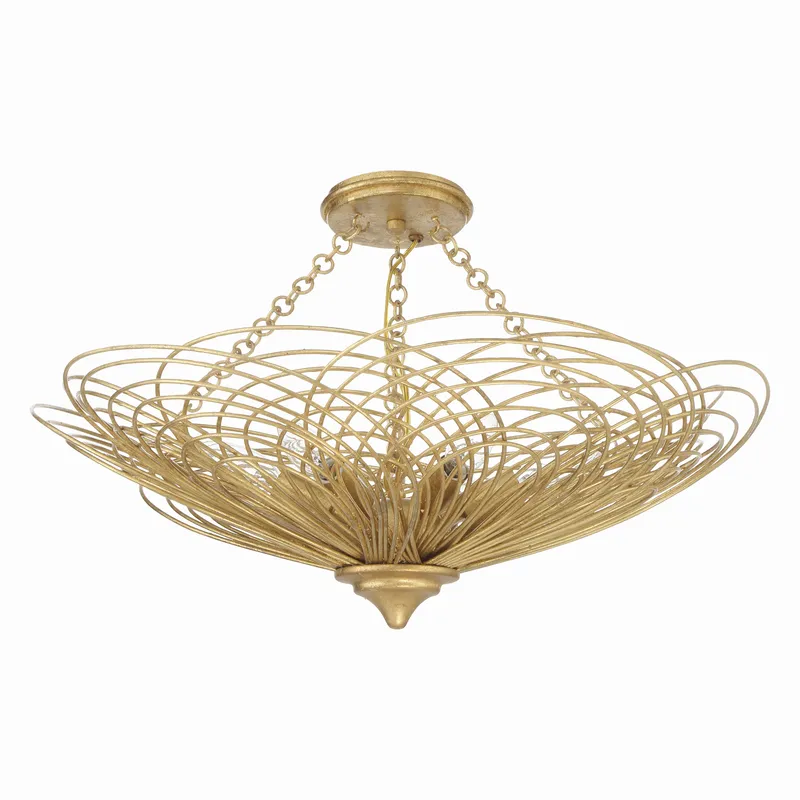Doral 24'' Semi Flush Mount — Crystorama Lighting LED Ceiling Lights  