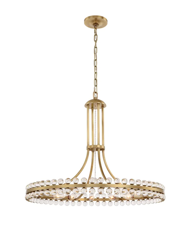 Clover 28.75'' Chandelier — Crystorama Lighting LED Pendant Lights  