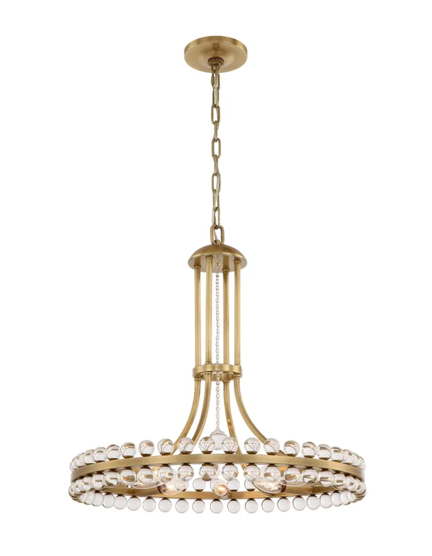 Clover 22.5'' Chandelier — Crystorama Lighting LED Pendant Lights  
