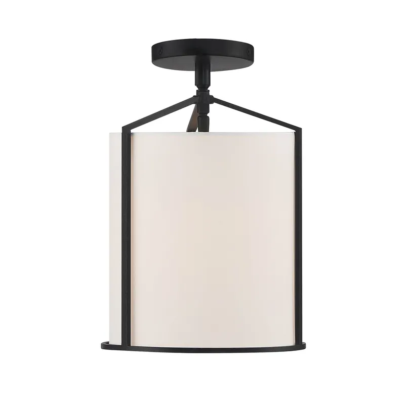 Carlyn 10'' Semi Flush Mount — Crystorama Lighting LED Ceiling Lights  