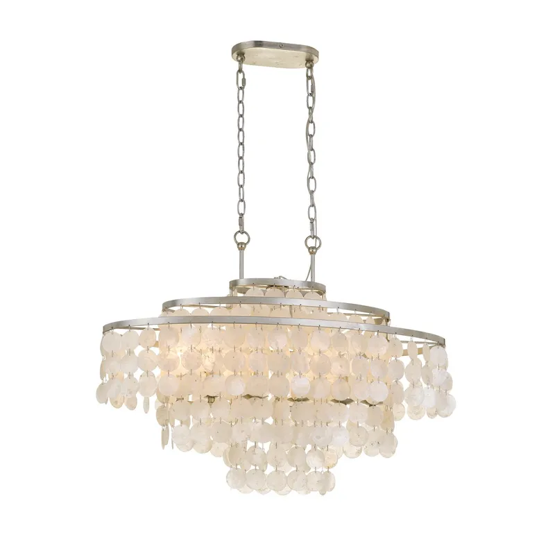 Brielle 30'' Linear Oval Chandelier — Crystorama Lighting LED Linear Lights  