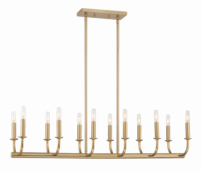 Bailey 42'' Linear Chandelier — Crystorama Lighting LED Linear Lights  