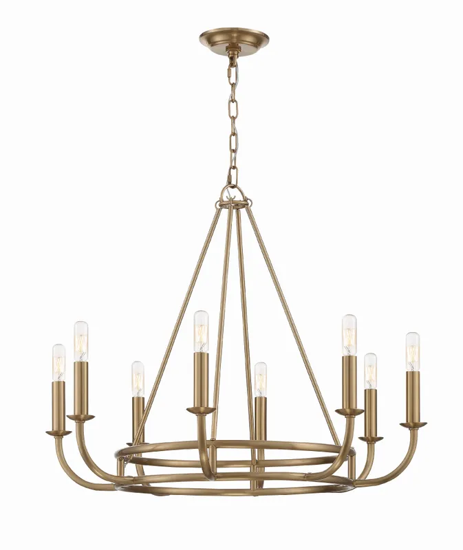 Bailey 28'' Chandelier — Crystorama Lighting LED Pendant Lights  