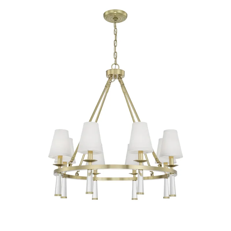 Baxter 31.5'' Chandelier — Crystorama Lighting LED Pendant Lights  