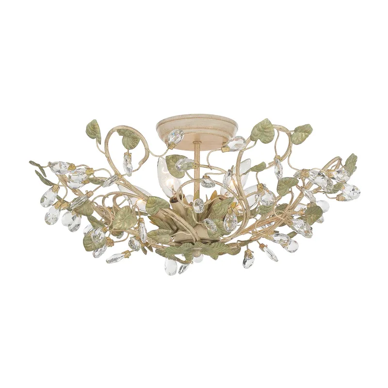 Josie 20.5'' Semi Flush Mount — Crystorama Lighting LED Ceiling Lights  