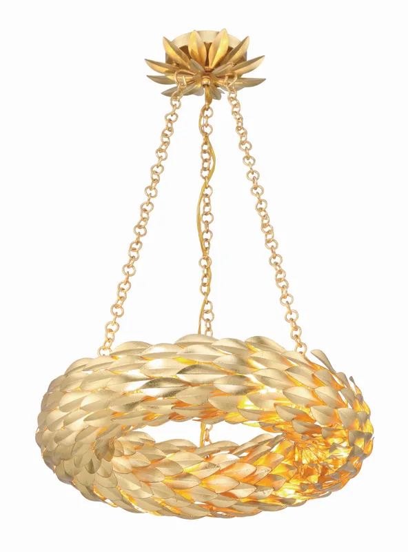 Broche 18'' LED Chandelier — Crystorama Lighting LED Pendant Lights  