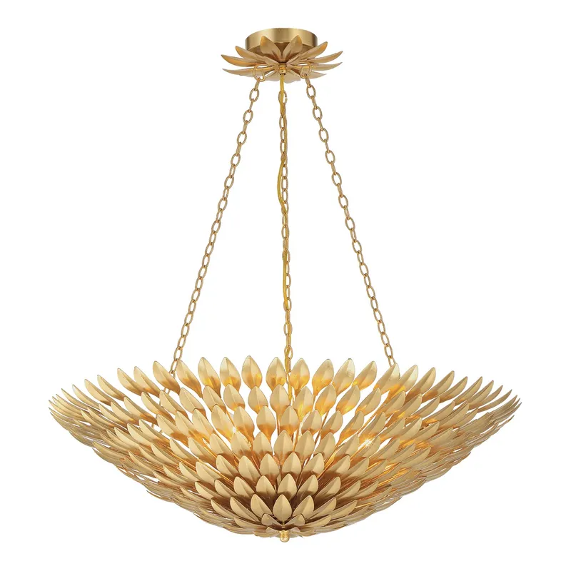 Broche 30'' Chandelier — Crystorama Lighting LED Pendant Lights  
