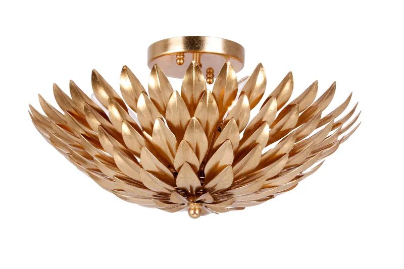 Broche 16'' Semi Flush Mount — Crystorama Lighting LED Ceiling Lights  