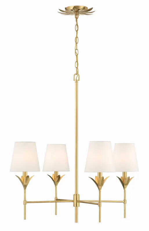 Broche 28'' Chandelier — Crystorama Lighting LED Pendant Lights  
