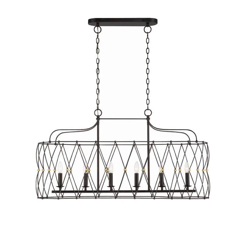 Zucca 42.5'' Linear Chandelier — Crystorama Lighting LED Linear Lights  