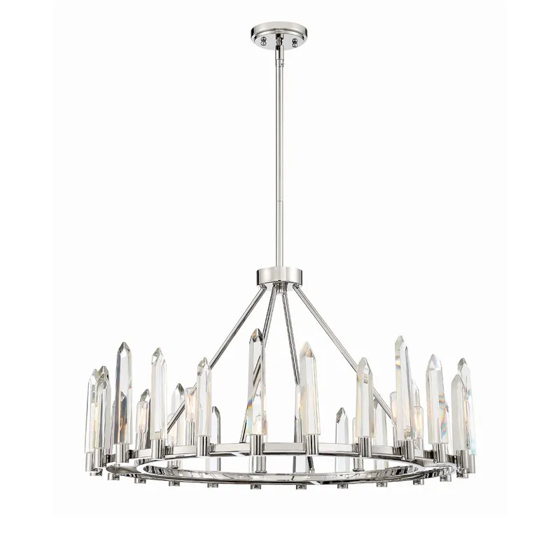 Watson 32'' Chandelier — Crystorama Lighting LED Pendant Lights  
