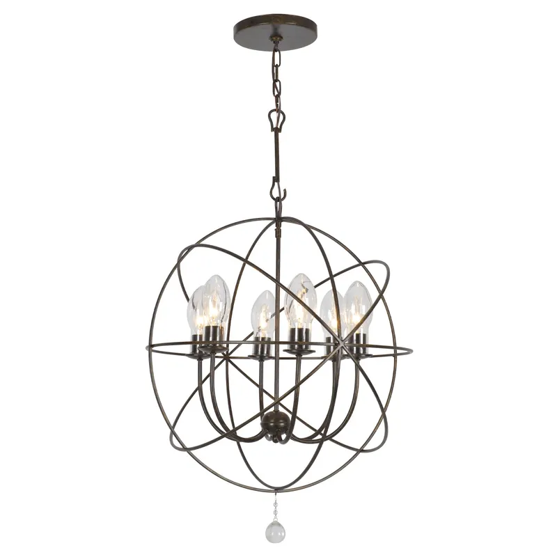 Solaris 28.5'' Outdoor Chandelier — Crystorama Lighting LED Pendant Lights  
