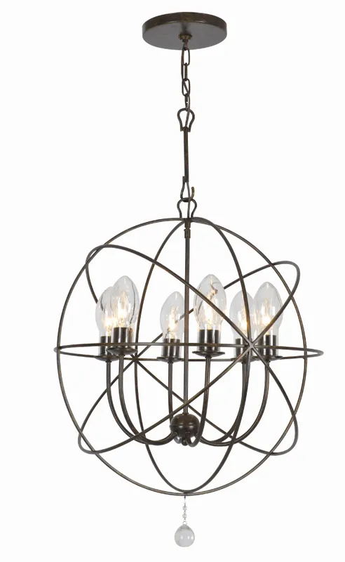 Solaris 22.5'' Outdoor Chandelier — Crystorama Lighting LED Pendant Lights  