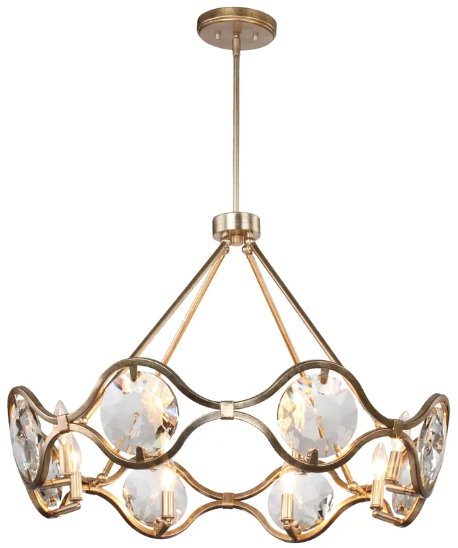 Quincy 29.5'' Chandelier — Crystorama Lighting LED Pendant Lights  