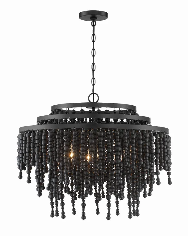 Poppy 26.5'' Chandelier — Crystorama Lighting LED Pendant Lights  