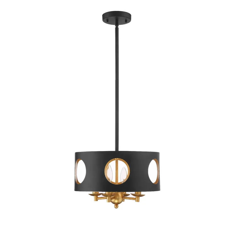 Odelle 14'' Chandelier — Crystorama Lighting LED Pendant Lights  