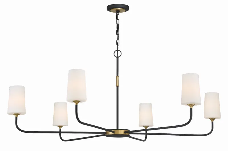 Niles 54'' Chandelier — Crystorama Lighting LED Pendant Lights  