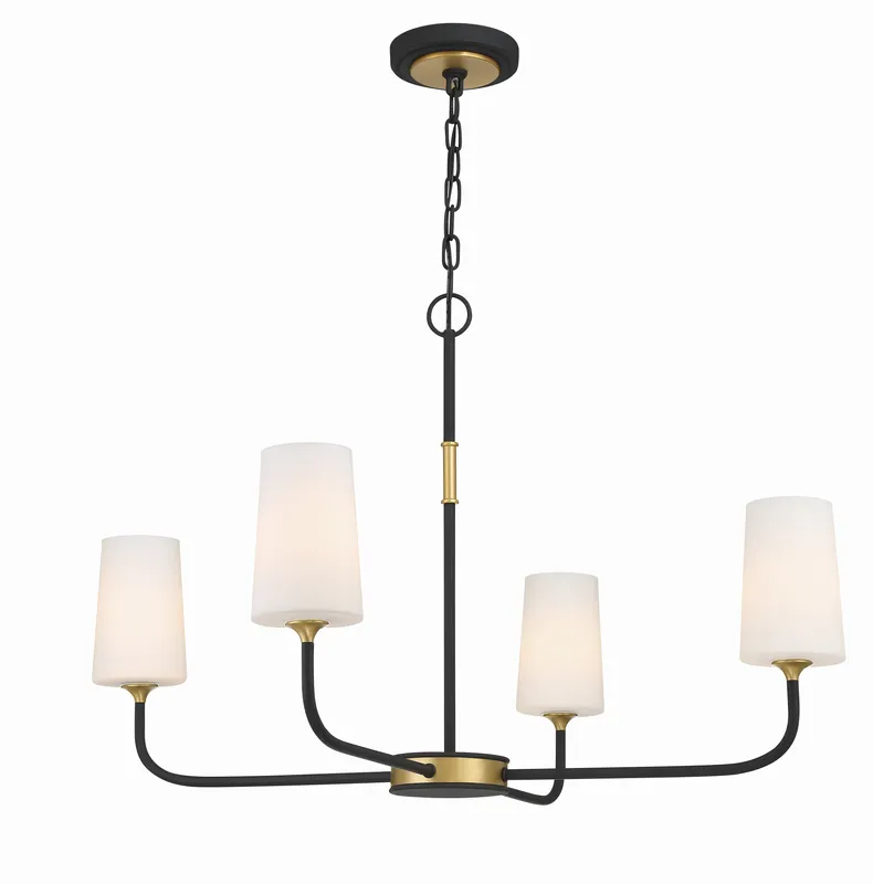 Niles 34'' Chandelier — Crystorama Lighting LED Pendant Lights  