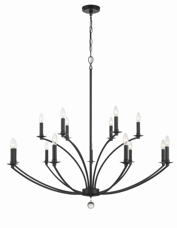 Mila 48'' Chandelier — Crystorama Lighting LED Pendant Lights  